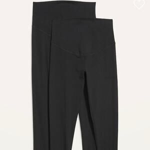 NWT OLD NAVY Maternity Full-Panel Leggings 2-Pack Black New Mom Nursing 2X Plus